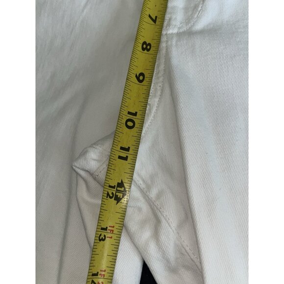 NEW JAG JEANS White Stretch Denim High Rise Pull On Skinny Ankle Sz 14 Waist 34" - Picture 14 of 15